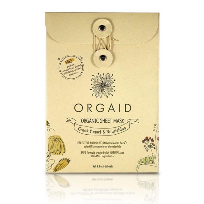 Image of ORGAID Sheet Mask Single - Greek Yogurt & Nourishing