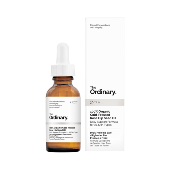 the ordinary 100% organic cold pressed rose hip seed oil