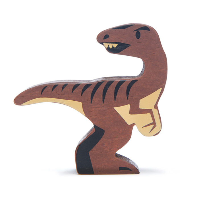TENDER LEAF TOYS Velociraptor Wooden Dinosaur