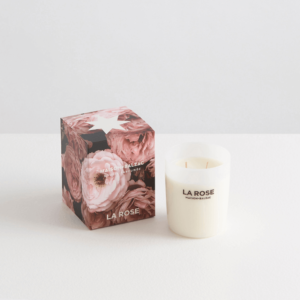 la rose large candle 2