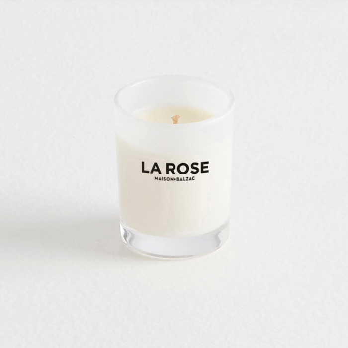 la rose scented candle