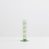 volute candle holder green