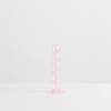 volute candle holder pink