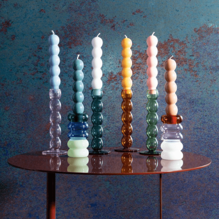 volute candle holders