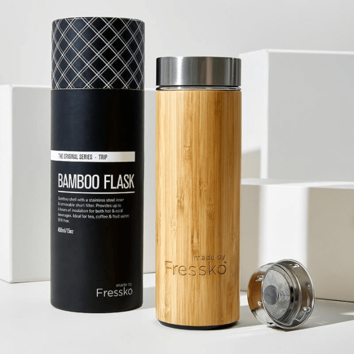 fressko trip bamboo flask