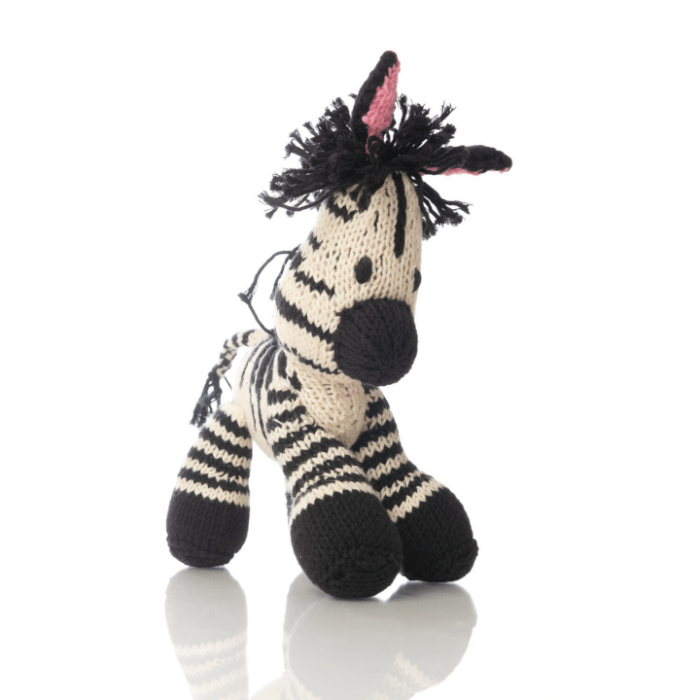 Organic Cotton Bush Baby Zebra