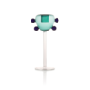 grand pompom candle holder teal (3)