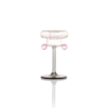 petit pompom candle holder clear
