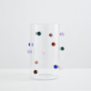 POMPONETTE VASE CLEAR MULTI