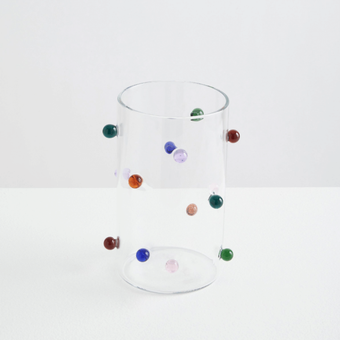 POMPONETTE VASE CLEAR MULTI (3)