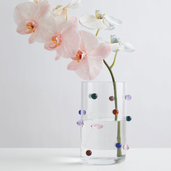 POMPONETTE VASE CLEAR MULTI (3)